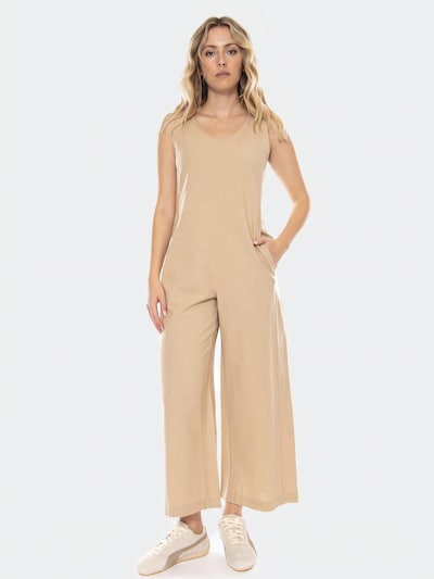 Tuta jumpsuit 'Loose Janis Jumpsuit -- Women's Jumpsuit Women' in XS Thinking MU di colore beige, Visualizzazione prodotti
