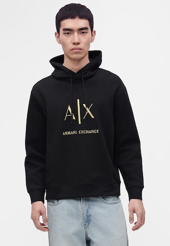 ARMANI EXCHANGE Majica | črna barva: sprednja stran