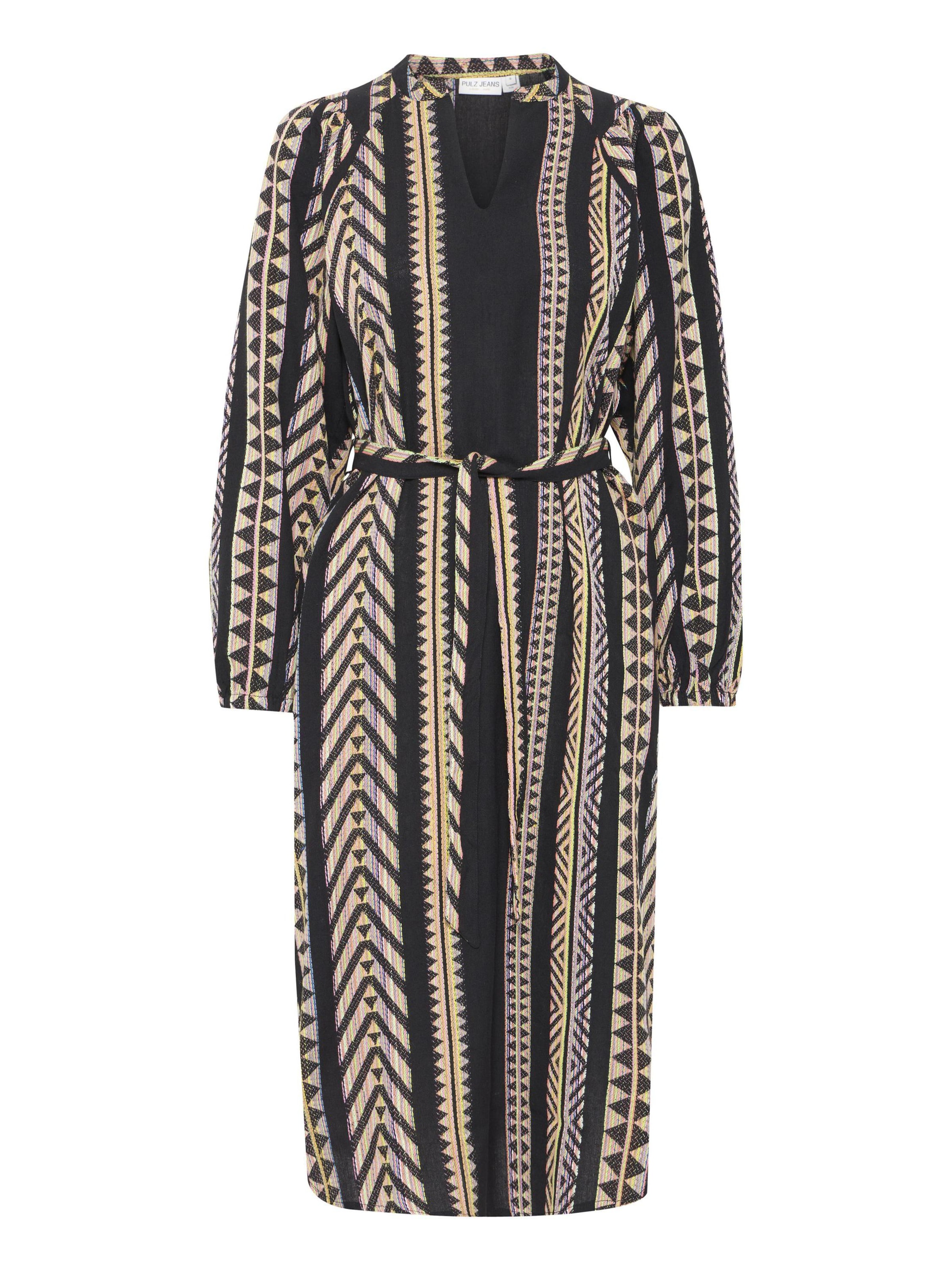 PULZ Jeans Kleid 'PZLEZIA' in Schwarz: Vorderseite