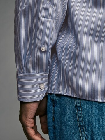 Next Regular fit Button Up Shirt in Blue