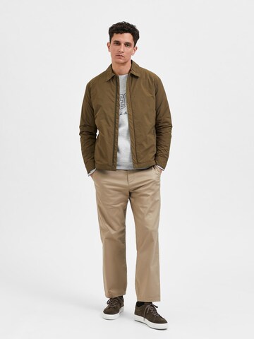 SELECTED HOMME Between-Season Jacket 'Sawyer' in Green