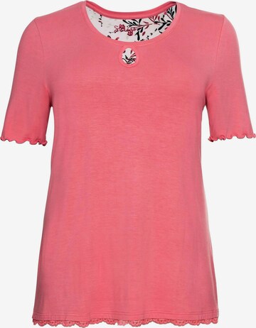 SHEEGO Pajama Shirt in Pink: front