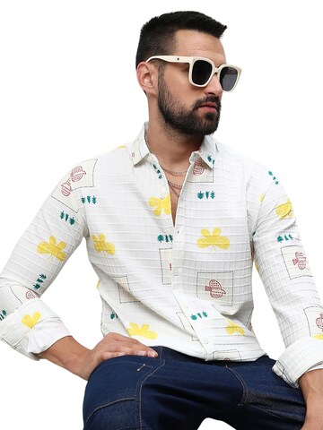 Campus Sutra Regular fit Overhemd 'Suzanna' in Wit