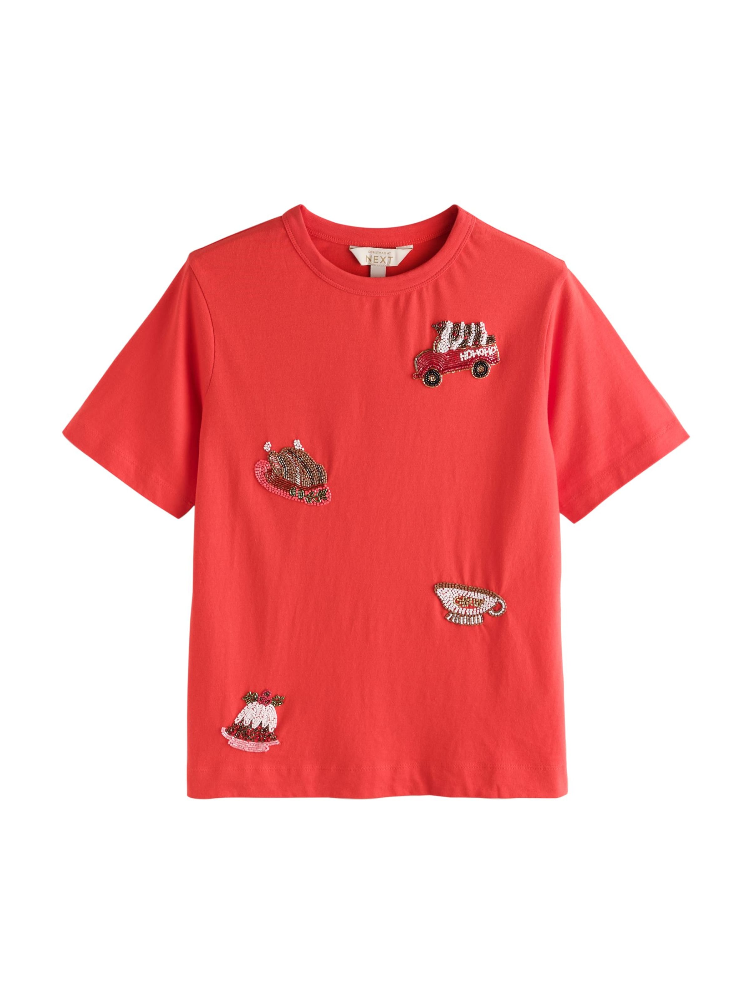 T-shirt Next en rouge : devant