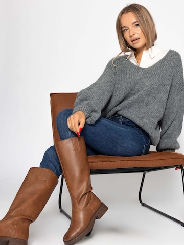 SASSYCLASSY Oversizepullover in Grau