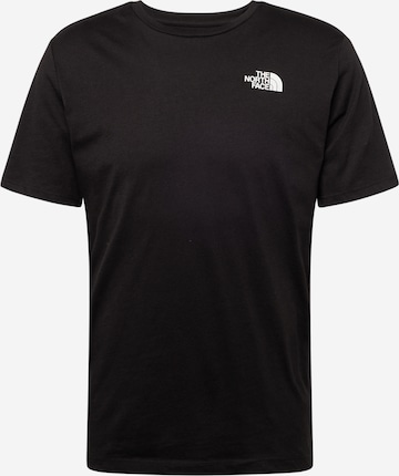 THE NORTH FACE Функционална тениска 'FOUNDATION' в черно: отпред