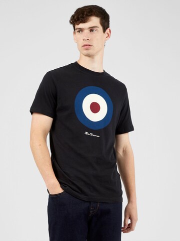 T-Shirt 'Target' Ben Sherman en noir : devant