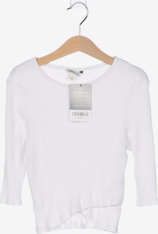 Monki Langarmshirt XS in Weiß: Vorderseite