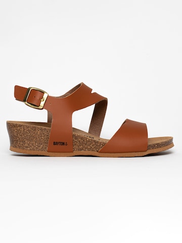 Bayton Strap sandal 'Reus' in Brown