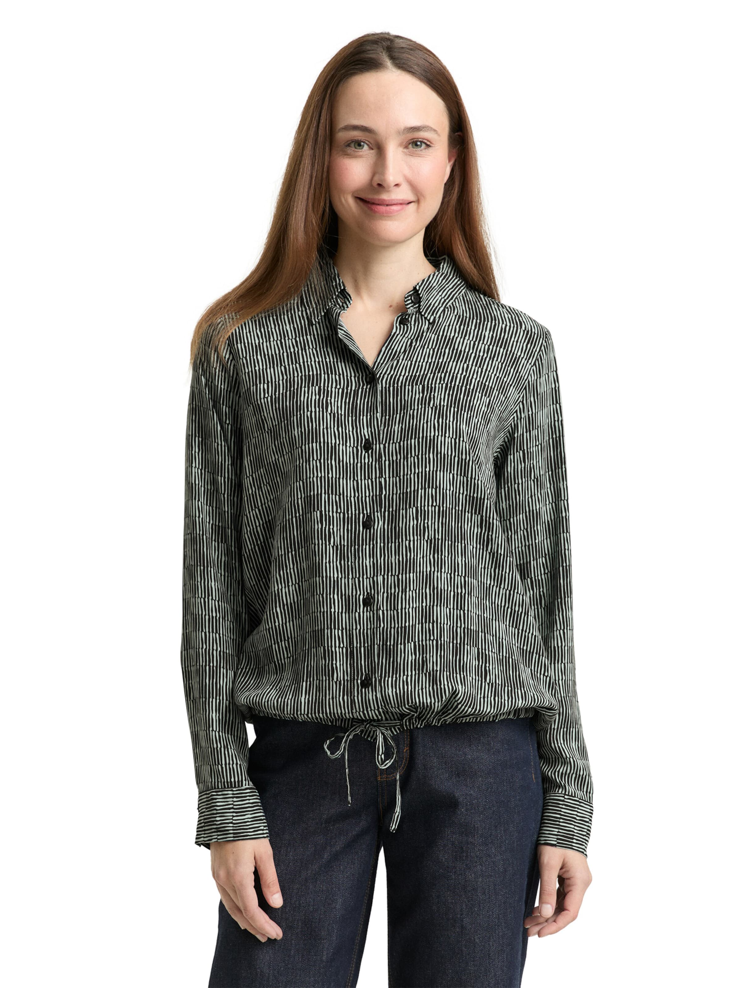 TOM TAILOR Блузка в Зеленый: спереди