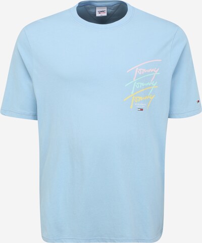 Tricou Tommy Jeans Plus pe albastru deschis / galben deschis / roz deschis / roșu / alb, Vizualizare produs