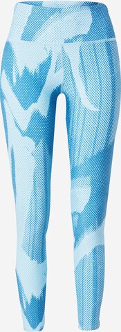 Skinny Pantalon de sport Reebok en bleu : devant