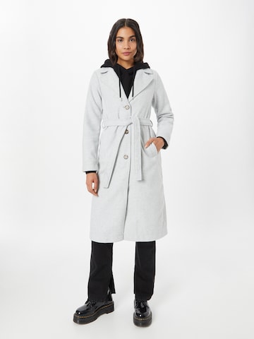 JDY Between-Seasons Coat 'HARMONY' in Grey: front