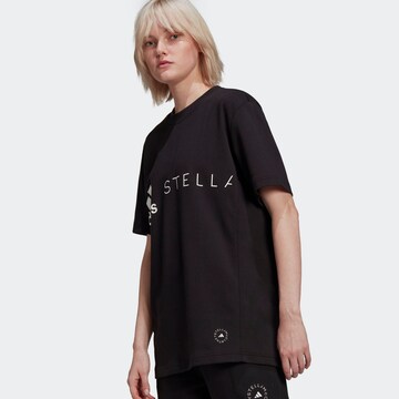 ADIDAS BY STELLA MCCARTNEY Λειτουργικό μπλουζάκι 'Logo' σε μαύρο