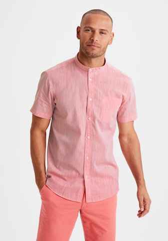 H.I.S Regular fit Button Up Shirt in Pink: front