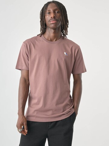 Cleptomanicx T-Shirt 'Embro Gull' in Braun: Vorderseite