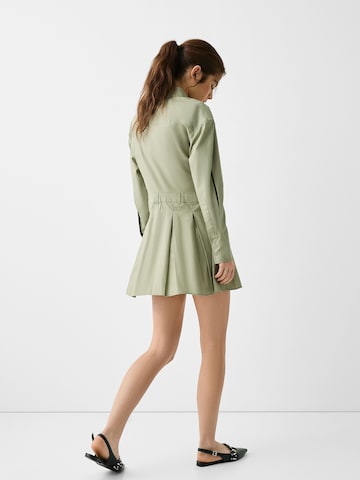 Bershka Košeľové šaty - Zelená