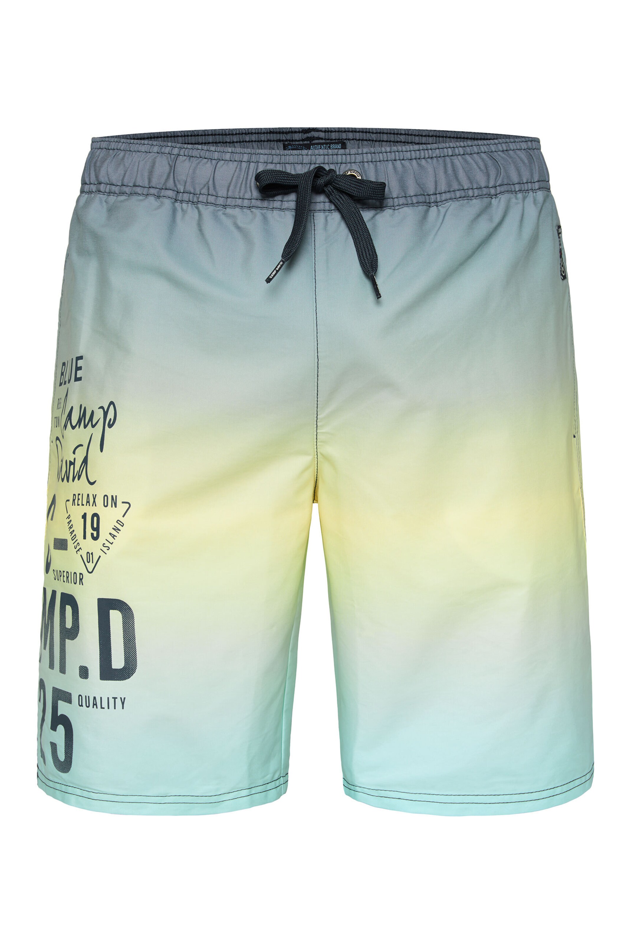 CAMP DAVID Badeshorts i gul: forside