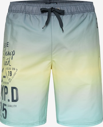 CAMP DAVID Board Shorts in Yellow: front