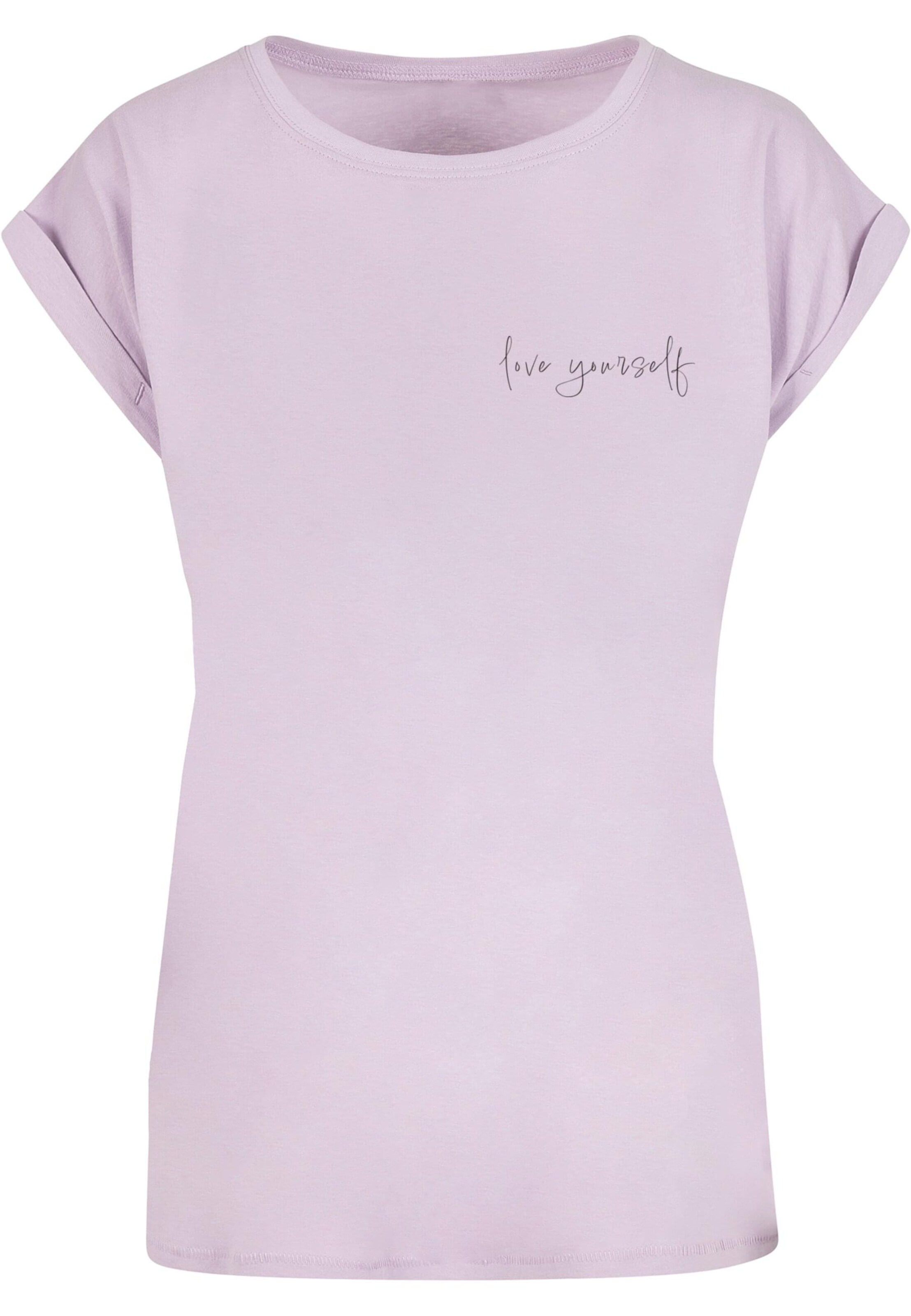 Merchcode Shirt 'Love Yourself' in Purple: front