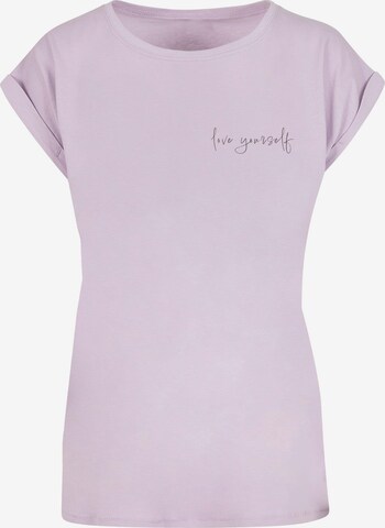 Merchcode Shirt 'Love Yourself' in Purple: front