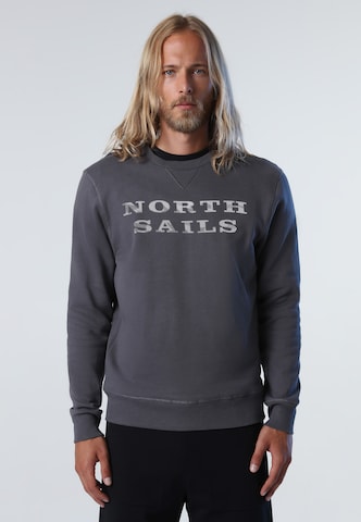 North Sails Sweatshirt in Grey: front