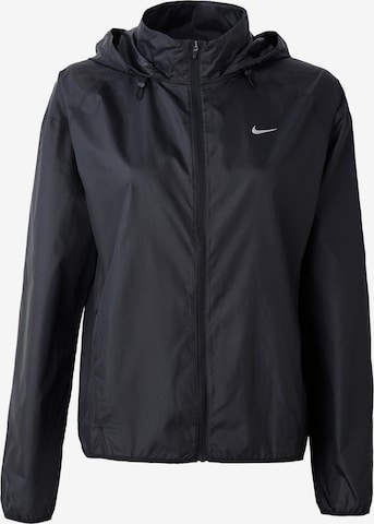 NIKE Sports jacket 'TEMPO' in Black: front