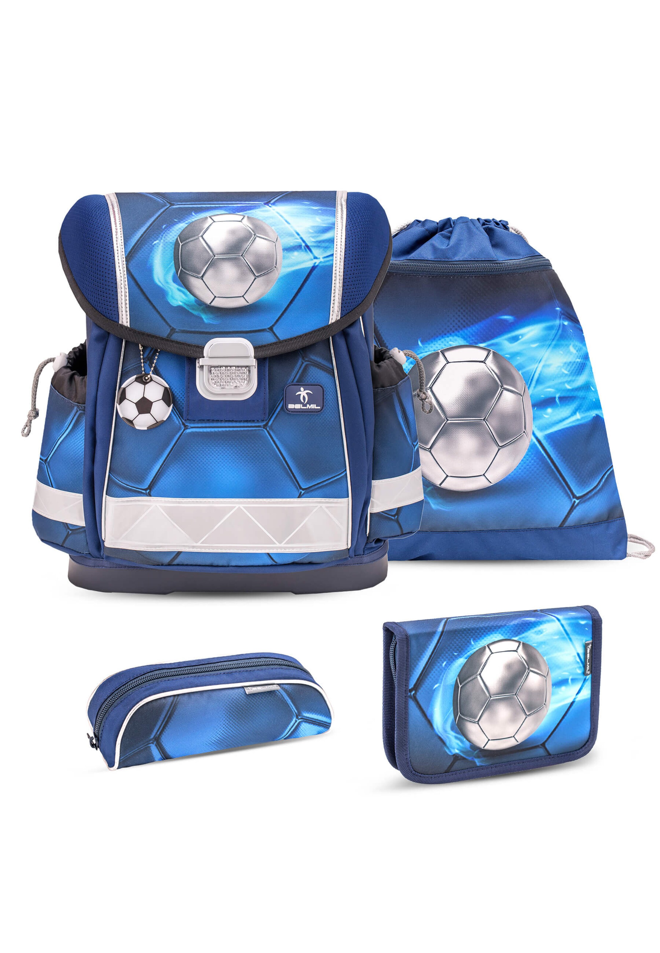 Belmil Backpack 'Classy' in Blue: front
