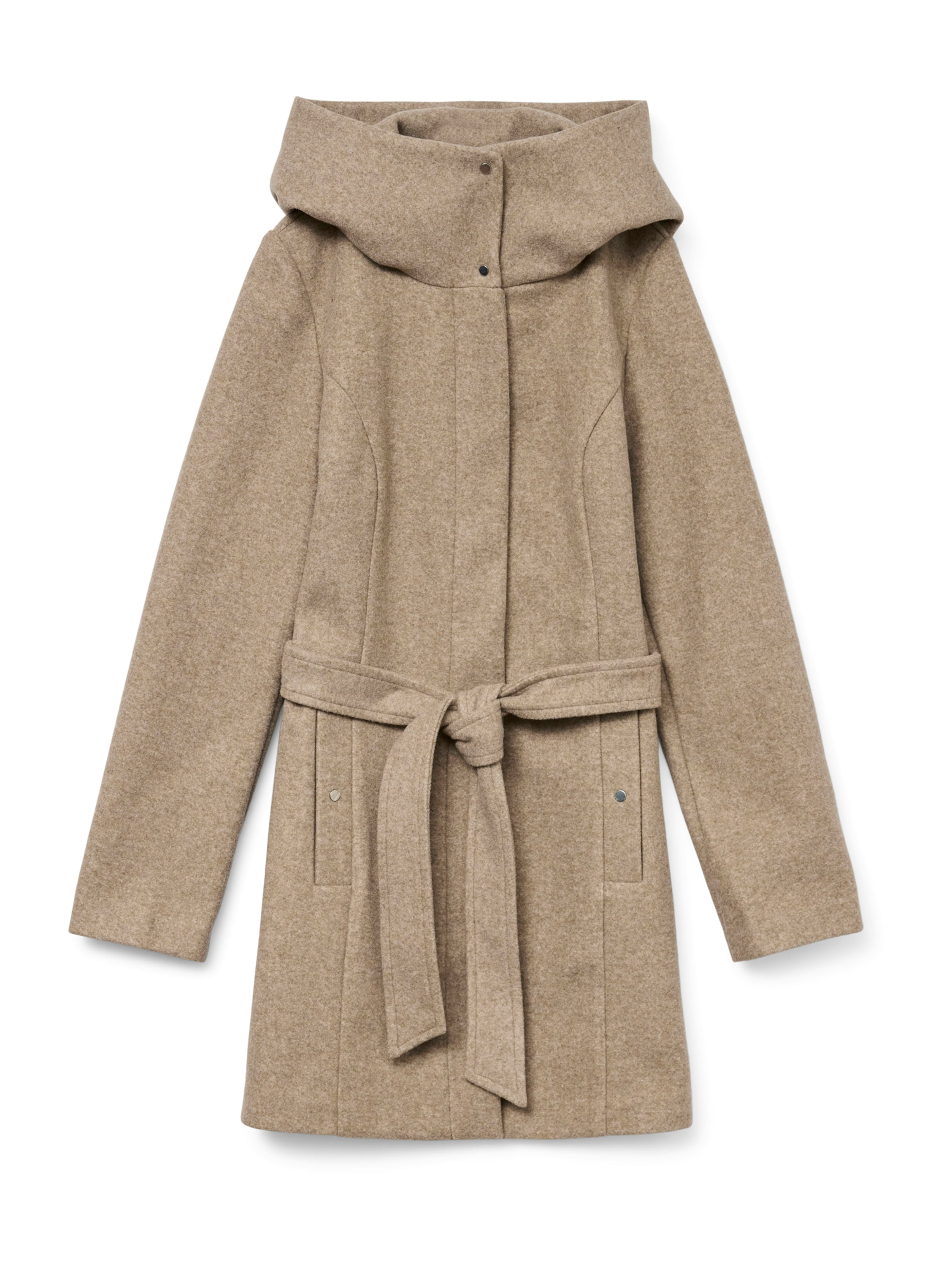 VERO MODA Ανοιξιάτικο και φθινοπωρινό παλτό σε καφέ: μπροστά