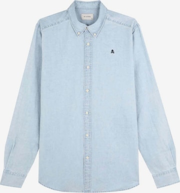 Coupe regular Chemise 'Alpha' Scalpers en bleu : devant