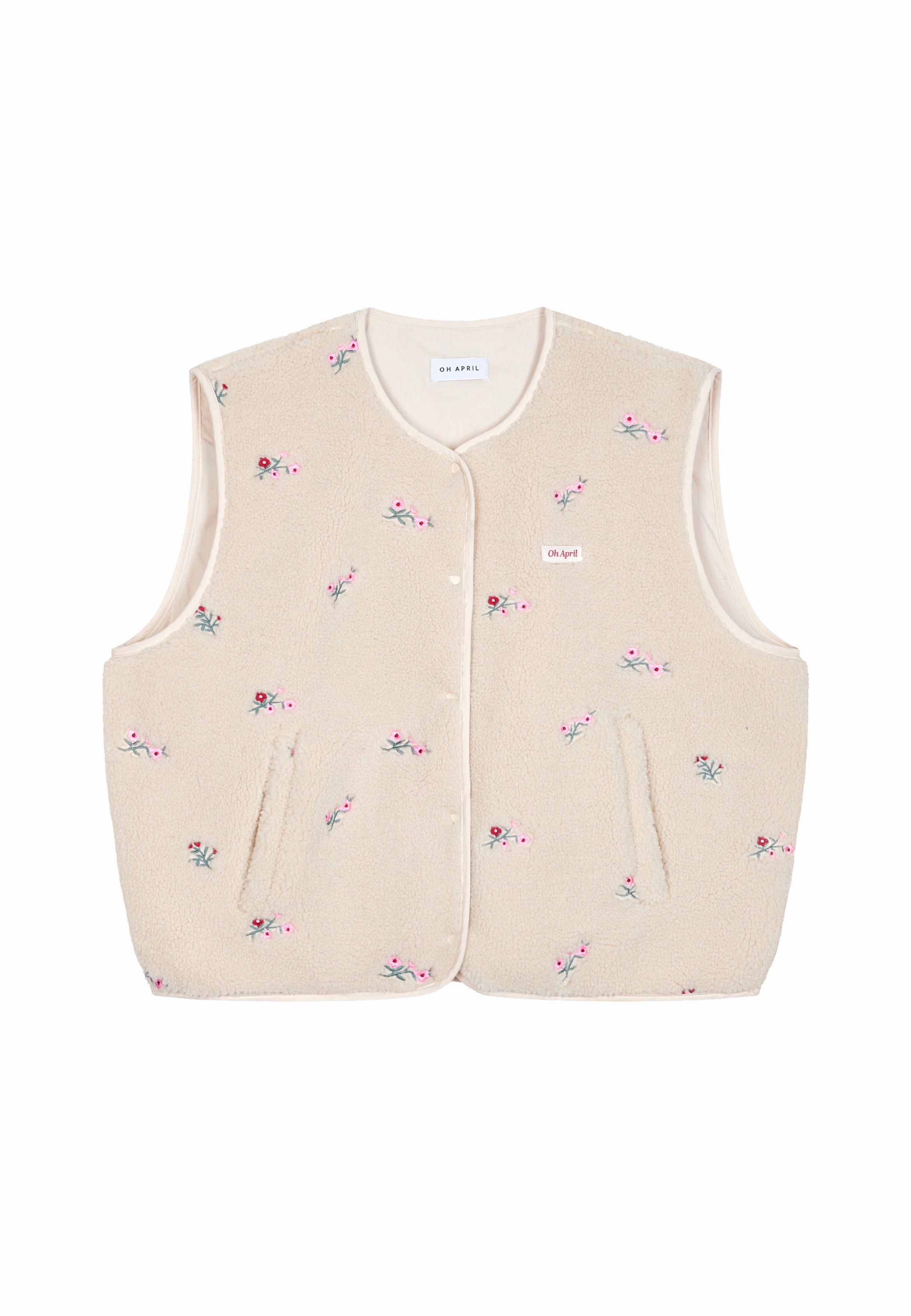 OH APRIL - Colete 'Magnolia' em branco: frente