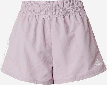 ADIDAS SPORTSWEAR Loosefit Sportshorts 'Essentials' in Lila: predná strana