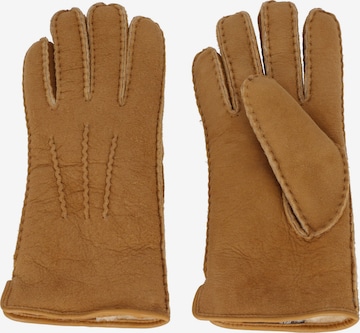 JOOP! Full Finger Gloves in Brown: front