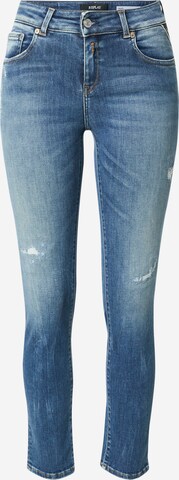 REPLAY Slimfit Jeans 'FAABY' in Blauw: voorkant