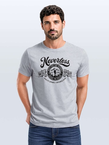 Neverless Shirt 'Wild Spirit' in Grey: front
