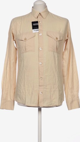 MADS NORGAARD COPENHAGEN Button Up Shirt in S in Beige: front