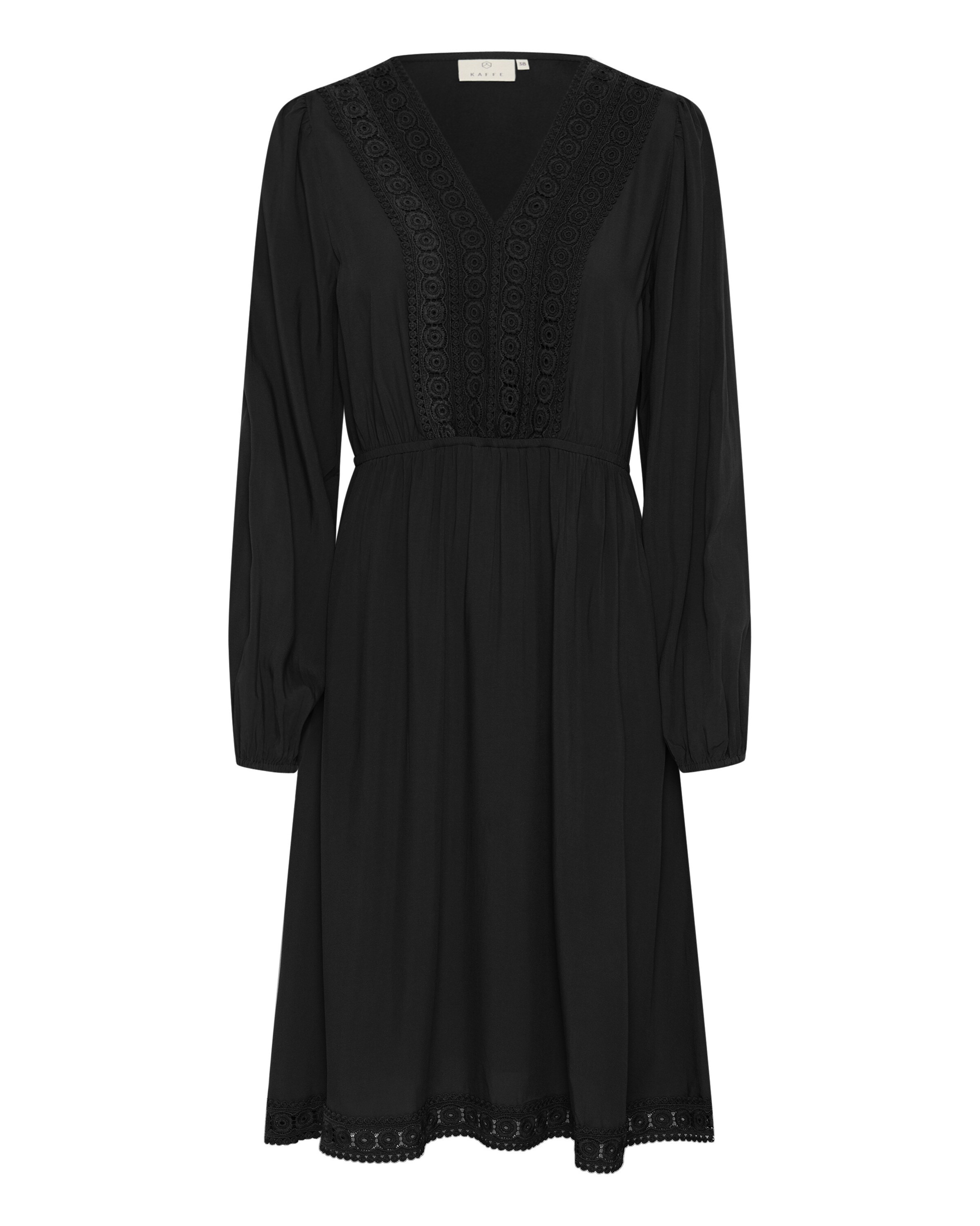 Kaffe Kleid 'Freia' in Schwarz: Vorderseite