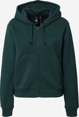 ADIDAS SPORTSWEAR Athletic Zip-Up Hoodie 'All Szn Fleece ' in Green: front