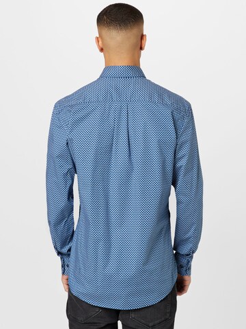 FYNCH-HATTON Regular fit Button Up Shirt in Blue