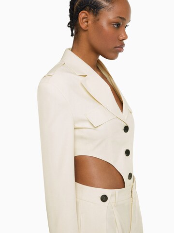 Bershka Blazer in Beige