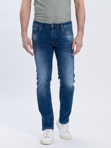 Cross Jeans Slimfit Hose in Blau: predná strana