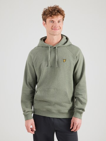 Lyle & Scott Sweatshirt 'Tri Marl' in Green: front