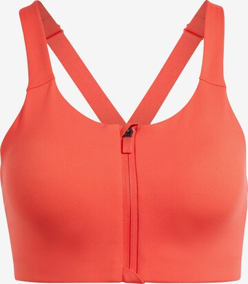 ADIDAS PERFORMANCE Sports Bra 'Impact Luxe' in Red: front