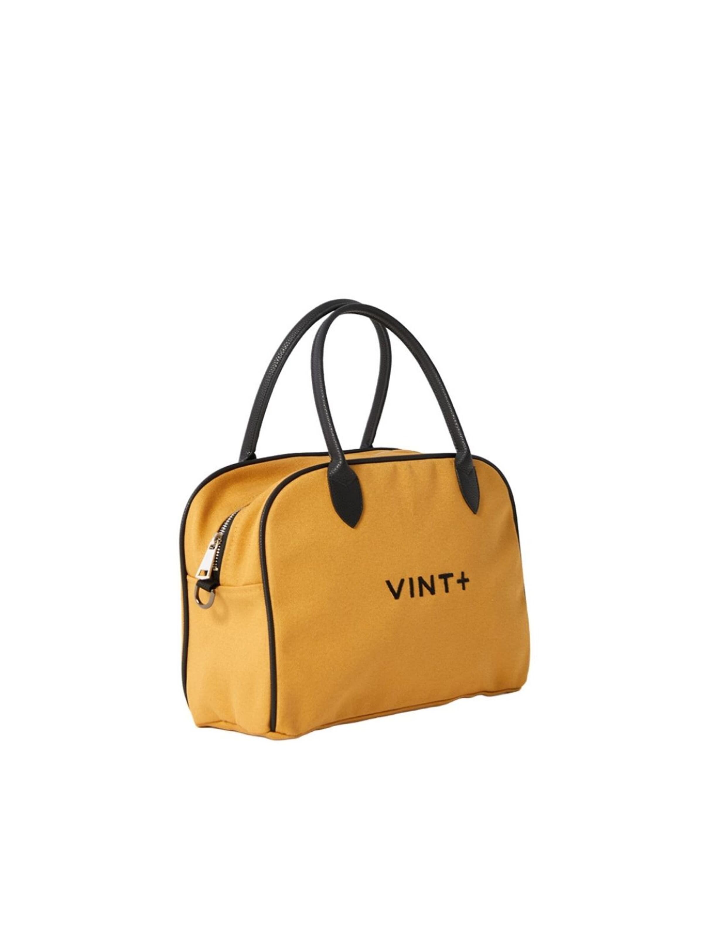 VINT+ Handbag 'Bowling Bag' in Yellow