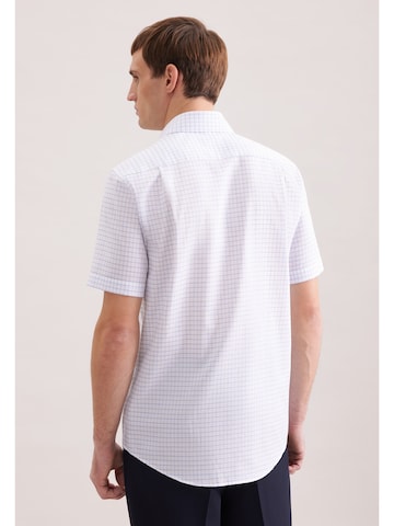 SEIDENSTICKER Regular Fit Hemd ' Schwarze Rose ' in Weiß