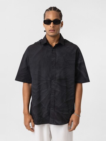 Fit confort Chemise Dandalo en noir : devant