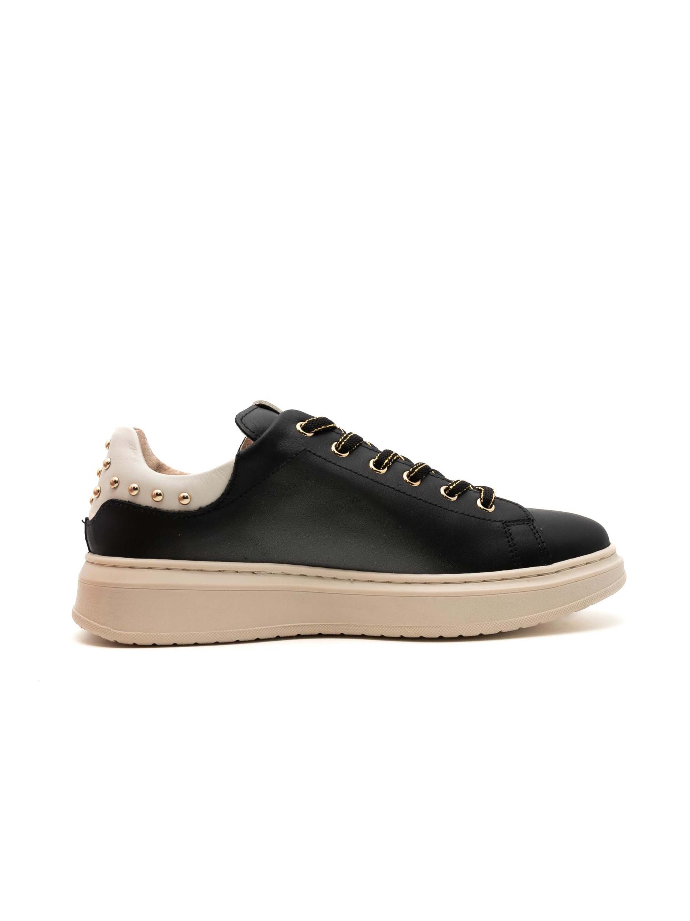 Nero Giardini Sneakers 'Porto Nero Porto Osso Tr Varena Stan Beige' in Zwart