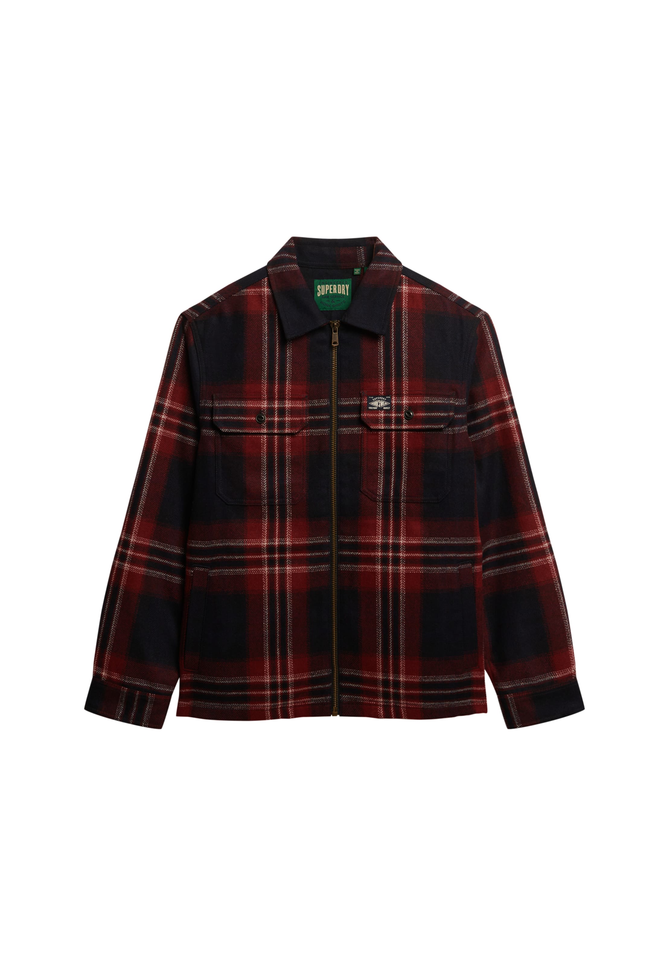 Superdry & Co Veste mi-saison en S en marine / rouge foncé / blanc cassé, Vue avec produit