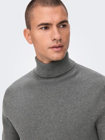 Only & Sons Sweter 'Phil' w kolorze szary