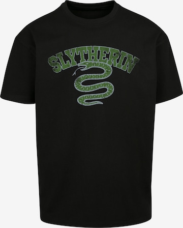 T-Shirt 'Harry Potter Slytherin Sport Emblem' F4NT4STIC en noir : devant